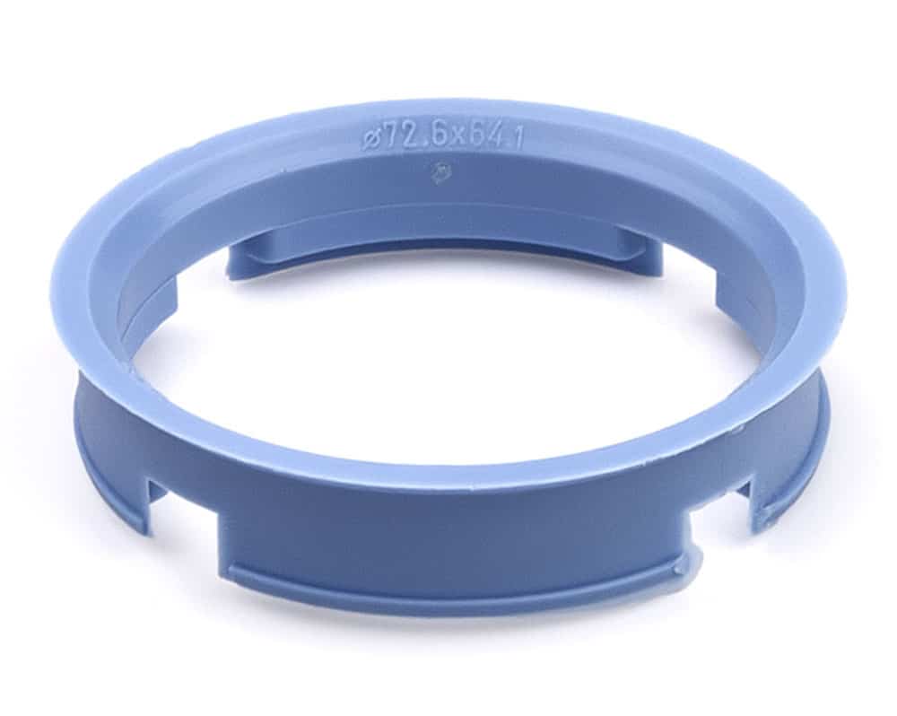 Vymezovací středící kroužek kol 72,6 / 64,1 (Z15D), plast, světle modrá, přesah kužele 3mm
