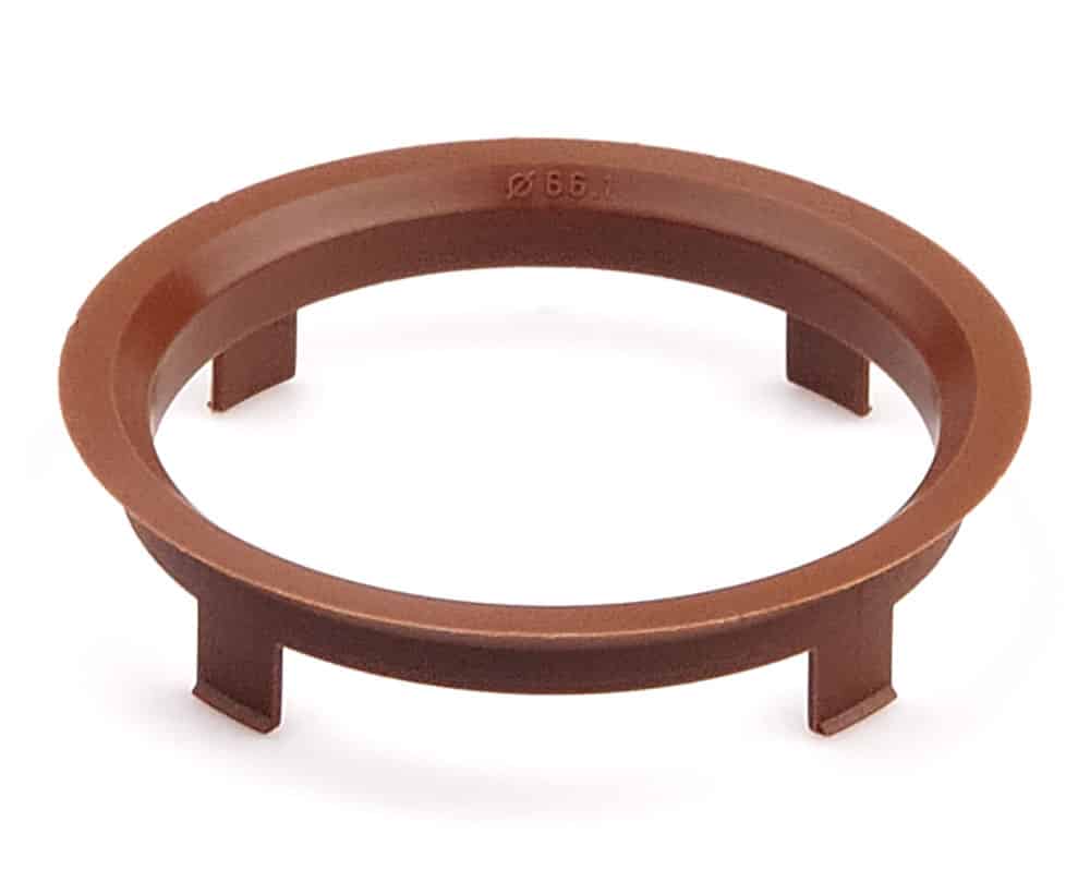 Vymezovací středící kroužek kol 71,6 / 66,1 Z1766P, plast, hnědá, přesah kužele 6mm
