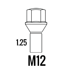 Kolové šrouby M12x1,25