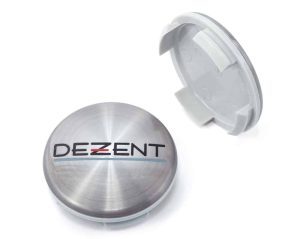 Středová krytka alu kola Ø 56/60mm, Dezent ZT2000 plastová, kovové víčko s logem Dezent