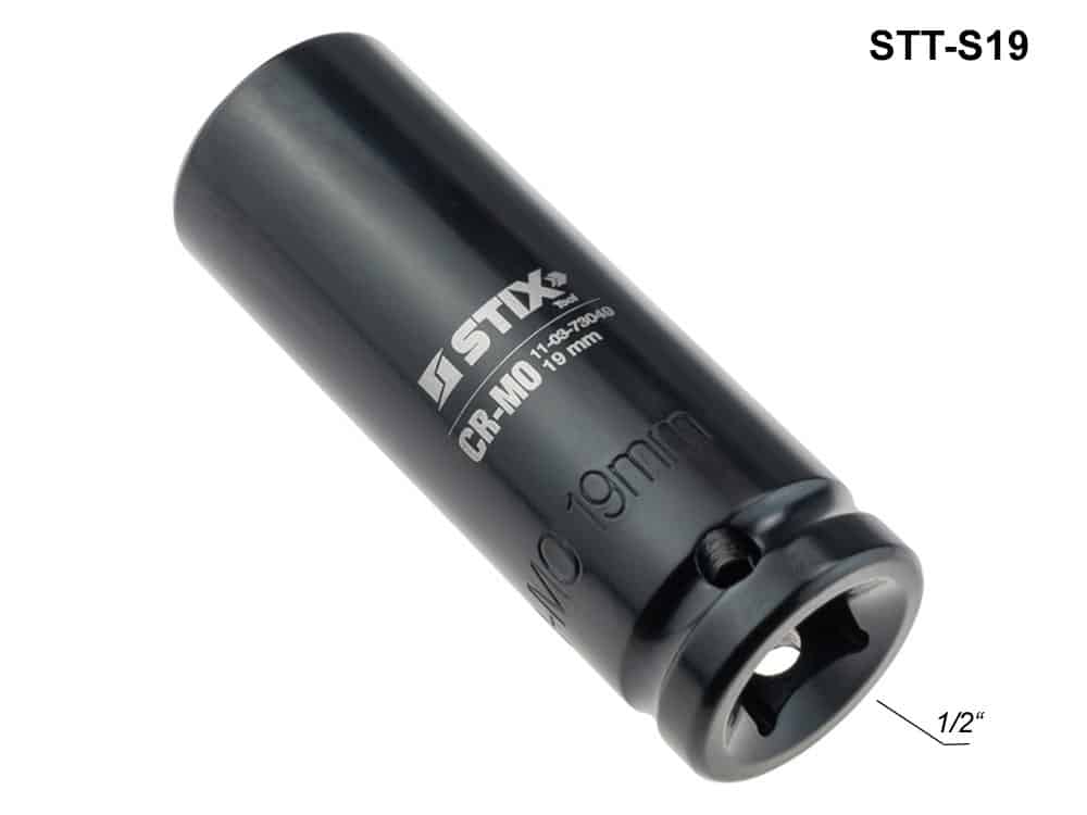 Nástrčný klíč na kolové šrouby a matice STIX STT-S19, CR-MO/19 mm na litá kola, hlava 1/2" - Obrázek 2
