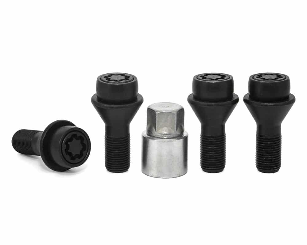Pojistné bezpečnostní šrouby M16x1,5x30 kužel, klíč 21, STARLOCK BF5/E BLK, SICUSTAR BVN1630