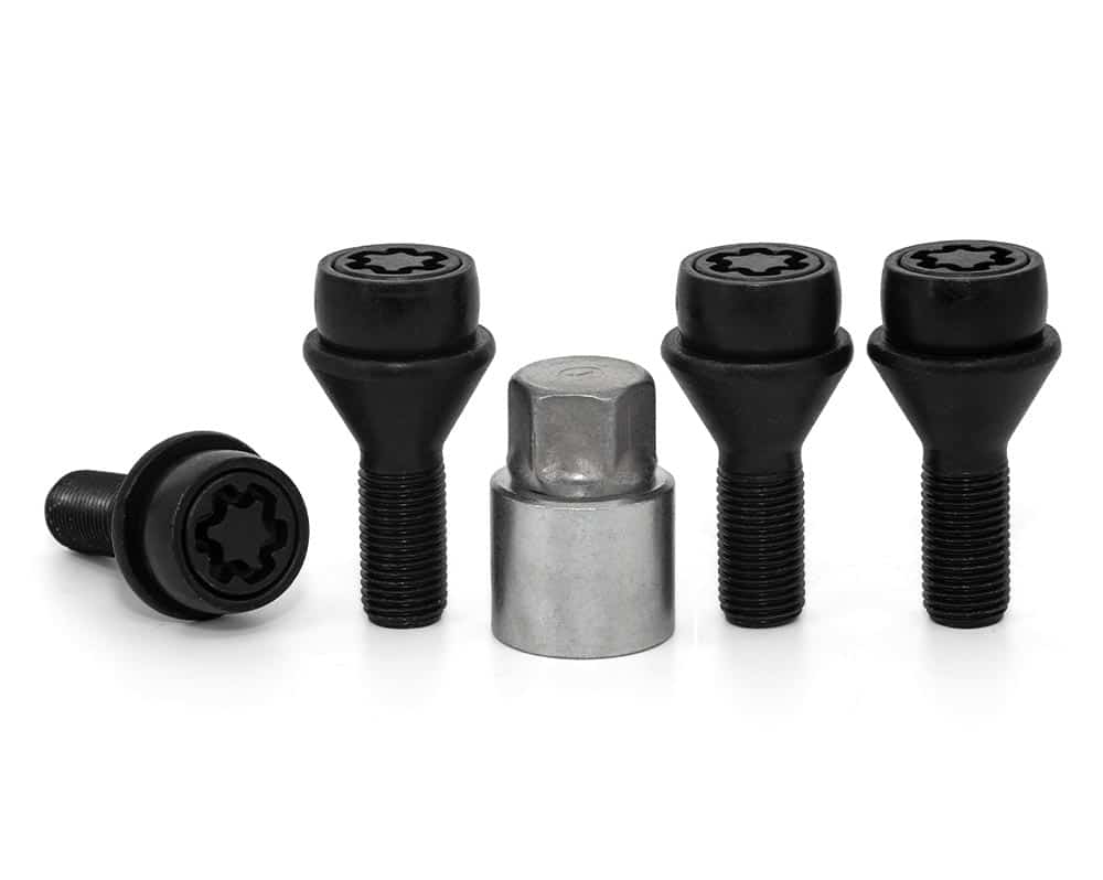 Pojistné bezpečnostní šrouby M14x1,5x29 kužel, klíč 21, STARLOCK BF4/E BLK, SICUSTAR BVN429SW21, Citroën, Fiat, Peugeot