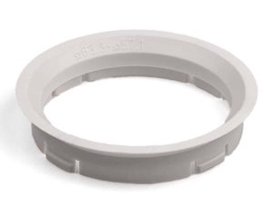 Vymezovací kroužek kol 63,3 / 57,1 (Z03), plast, bílá, přesah kužele 5mm