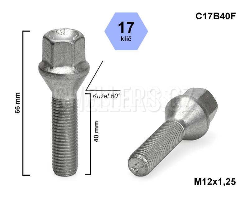 Sroub_M12x1,25x40_kuzelovy_48539_C17B40F